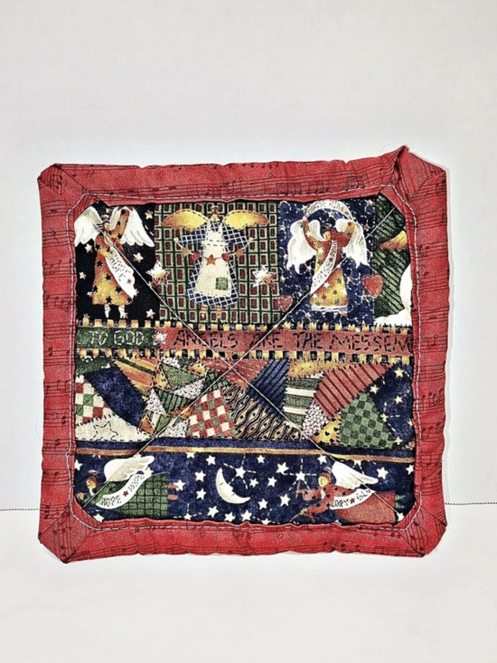 Quilted Christmas Angel Hot Pad